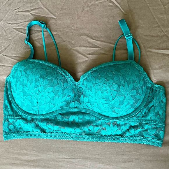 PINK Lace Wired Push Up Bralette - Picture 3 of 13